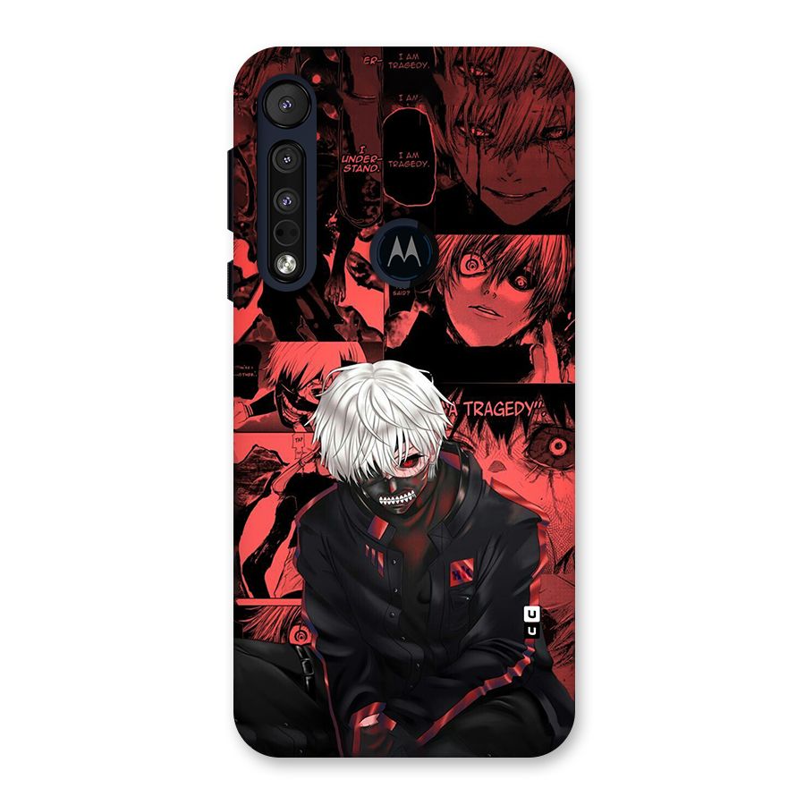 Toukyo Ghoul Kaneki Manga Back Case for Motorola One Macro
