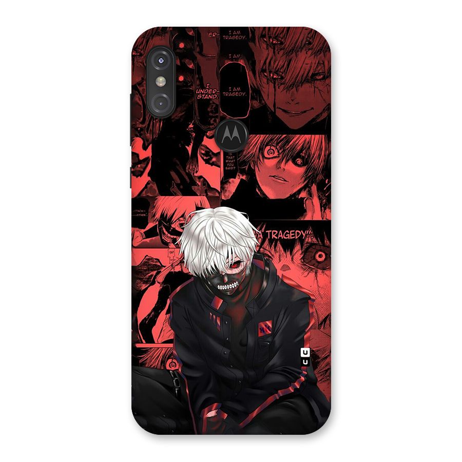 Toukyo Ghoul Kaneki Manga Back Case for Motorola One Power