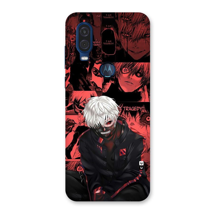 Toukyo Ghoul Kaneki Manga Back Case for Motorola One Vision