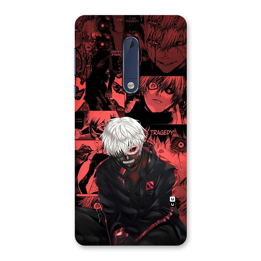 Toukyo Ghoul Kaneki Manga Back Case for Nokia 5