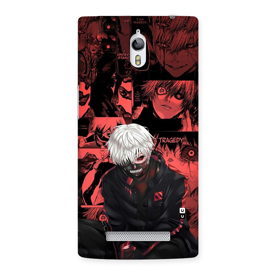 Toukyo Ghoul Kaneki Manga Back Case for Oppo Find 7