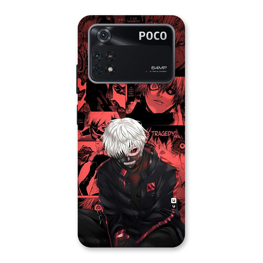 Toukyo Ghoul Kaneki Manga Back Case for Poco M4 Pro 4G