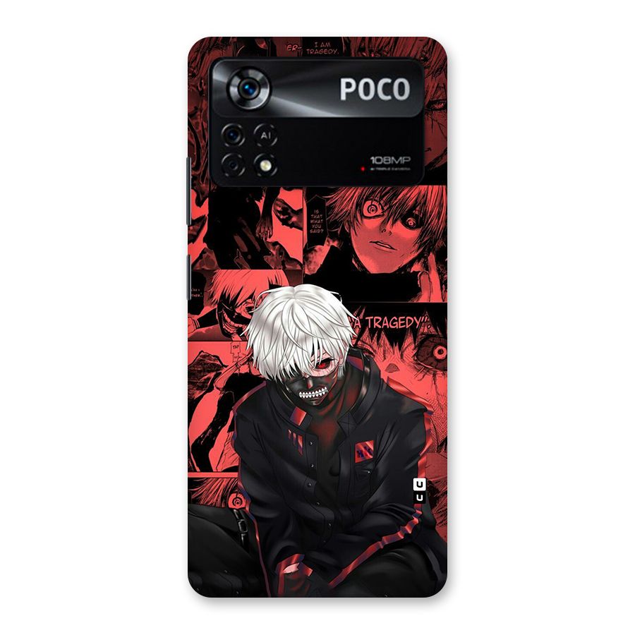 Toukyo Ghoul Kaneki Manga Back Case for Poco X4 Pro 5G