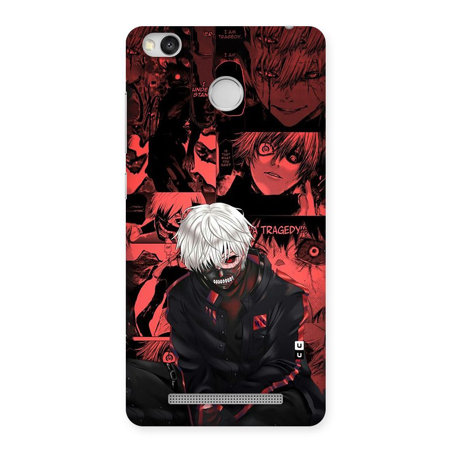 Toukyo Ghoul Kaneki Manga Back Case for Redmi 3S Prime