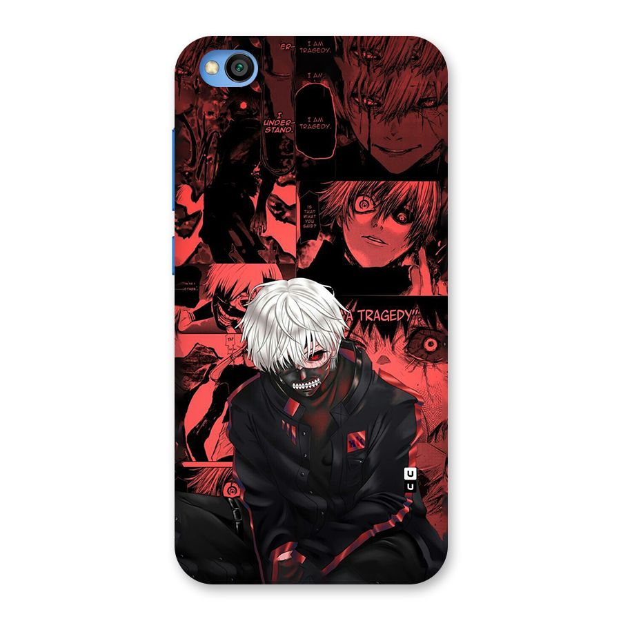 Toukyo Ghoul Kaneki Manga Back Case for Redmi Go