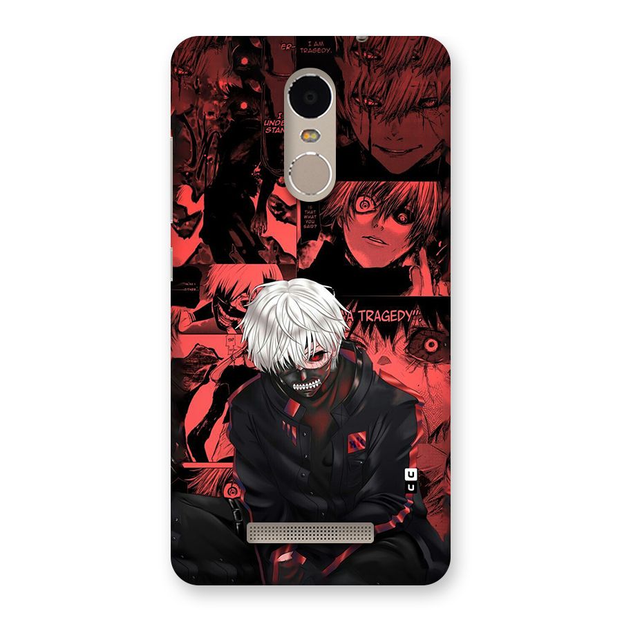 Toukyo Ghoul Kaneki Manga Back Case for Redmi Note 3