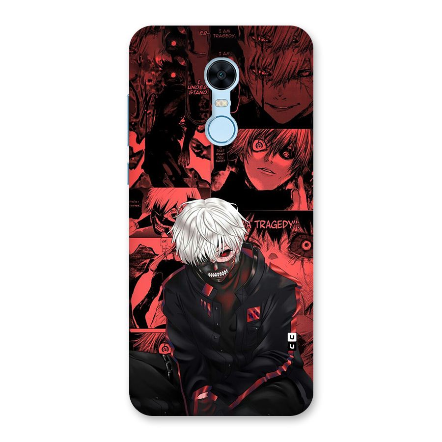 Toukyo Ghoul Kaneki Manga Back Case for Redmi Note 5