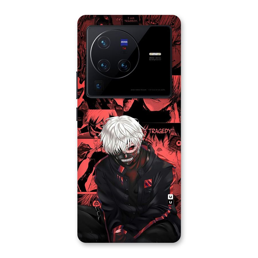 Toukyo Ghoul Kaneki Manga Back Case for Vivo X80 Pro