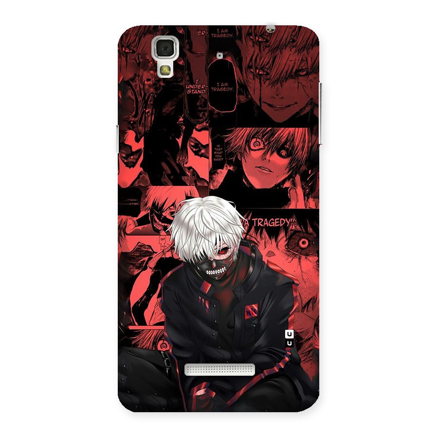 Toukyo Ghoul Kaneki Manga Back Case for YU Yureka Plus