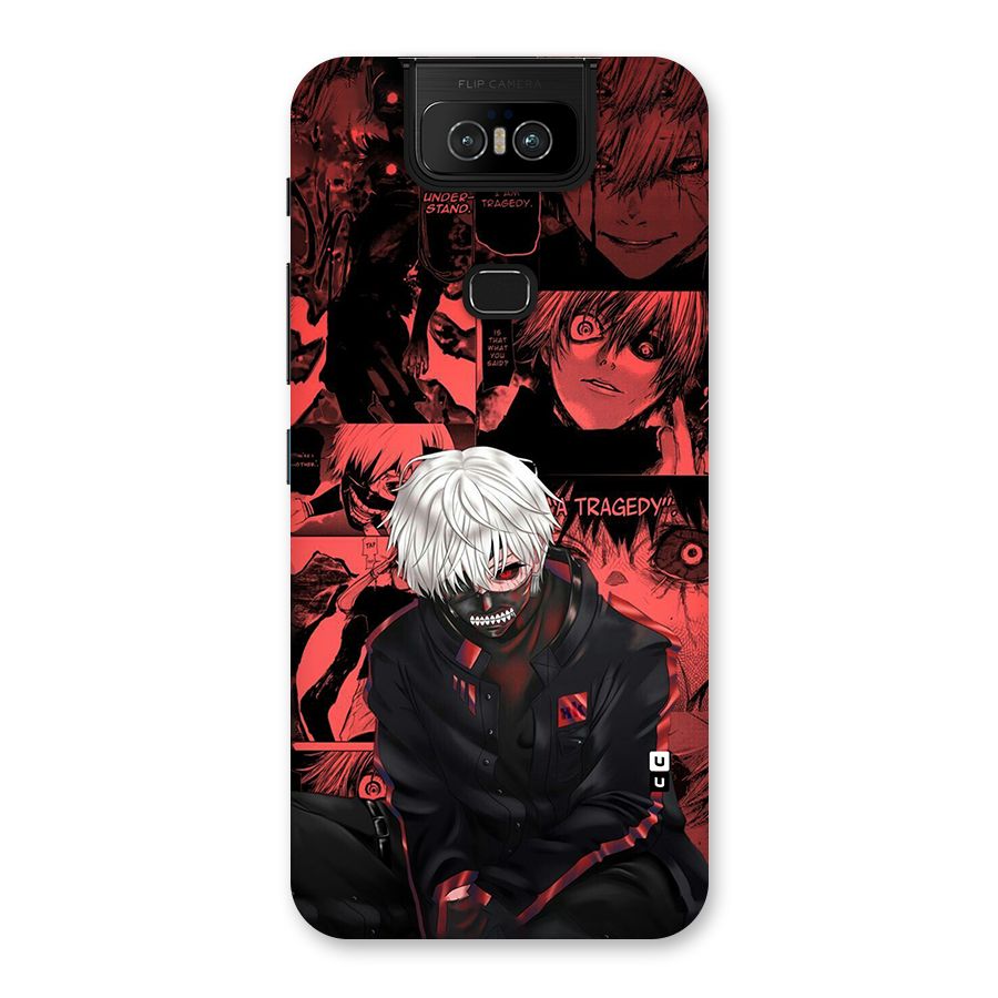 Toukyo Ghoul Kaneki Manga Back Case for Zenfone 6z