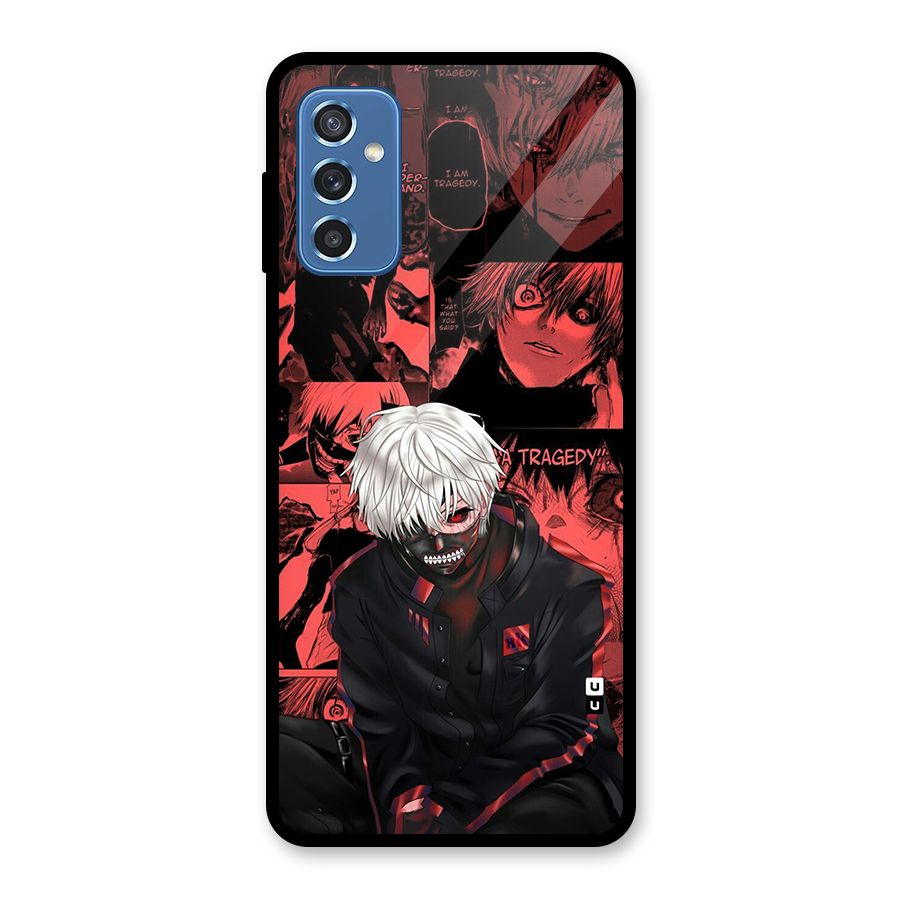 Toukyo Ghoul Kaneki Manga Glass Back Case for Galaxy M52 5G
