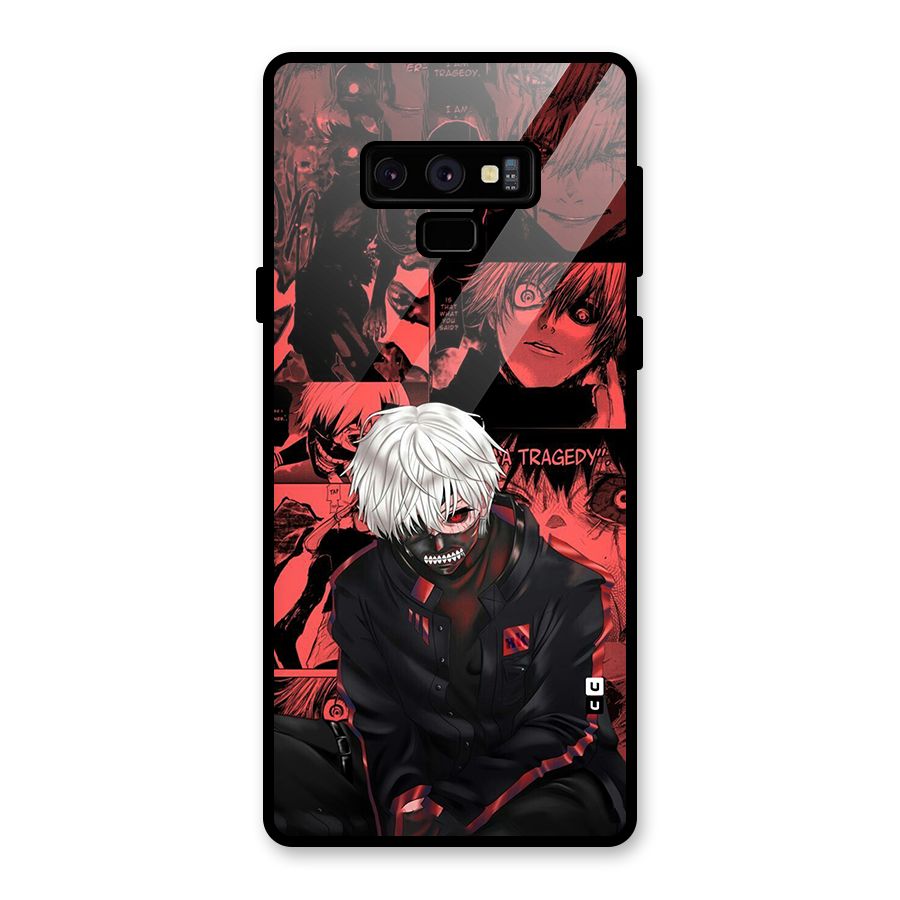 Toukyo Ghoul Kaneki Manga Glass Back Case for Galaxy Note 9
