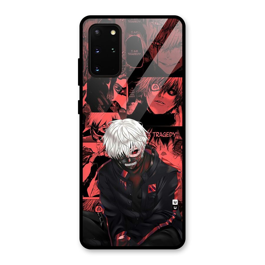 Toukyo Ghoul Kaneki Manga Glass Back Case for Galaxy S20 Plus