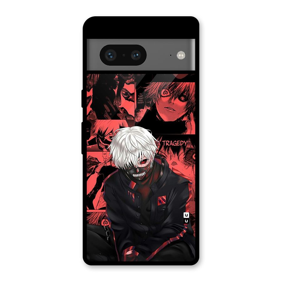 Toukyo Ghoul Kaneki Manga Glass Back Case for Google Pixel 7