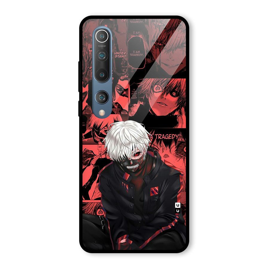 Toukyo Ghoul Kaneki Manga Glass Back Case for Mi 10