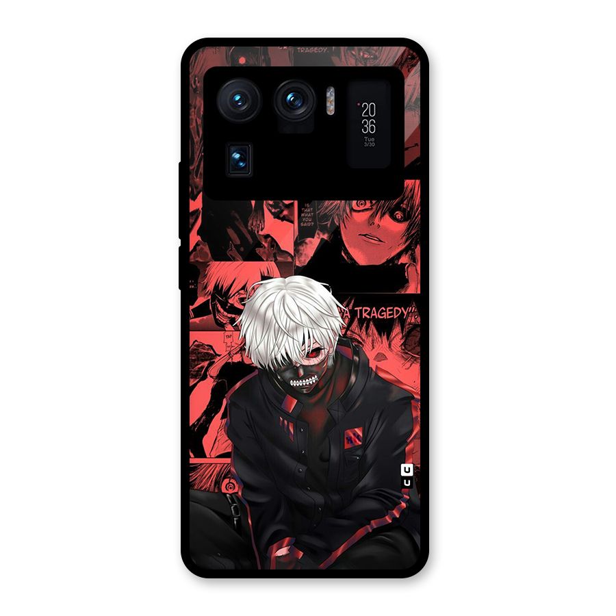 Toukyo Ghoul Kaneki Manga Glass Back Case for Mi 11 Ultra