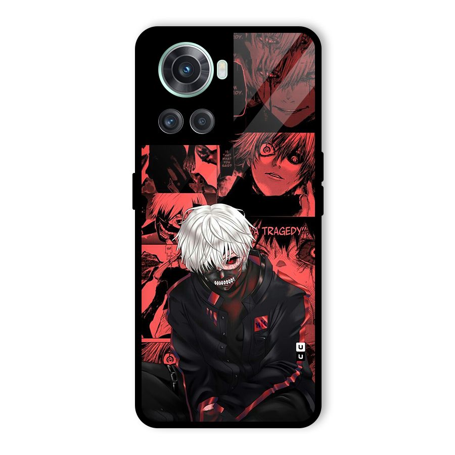 Toukyo Ghoul Kaneki Manga Glass Back Case for OnePlus 10R