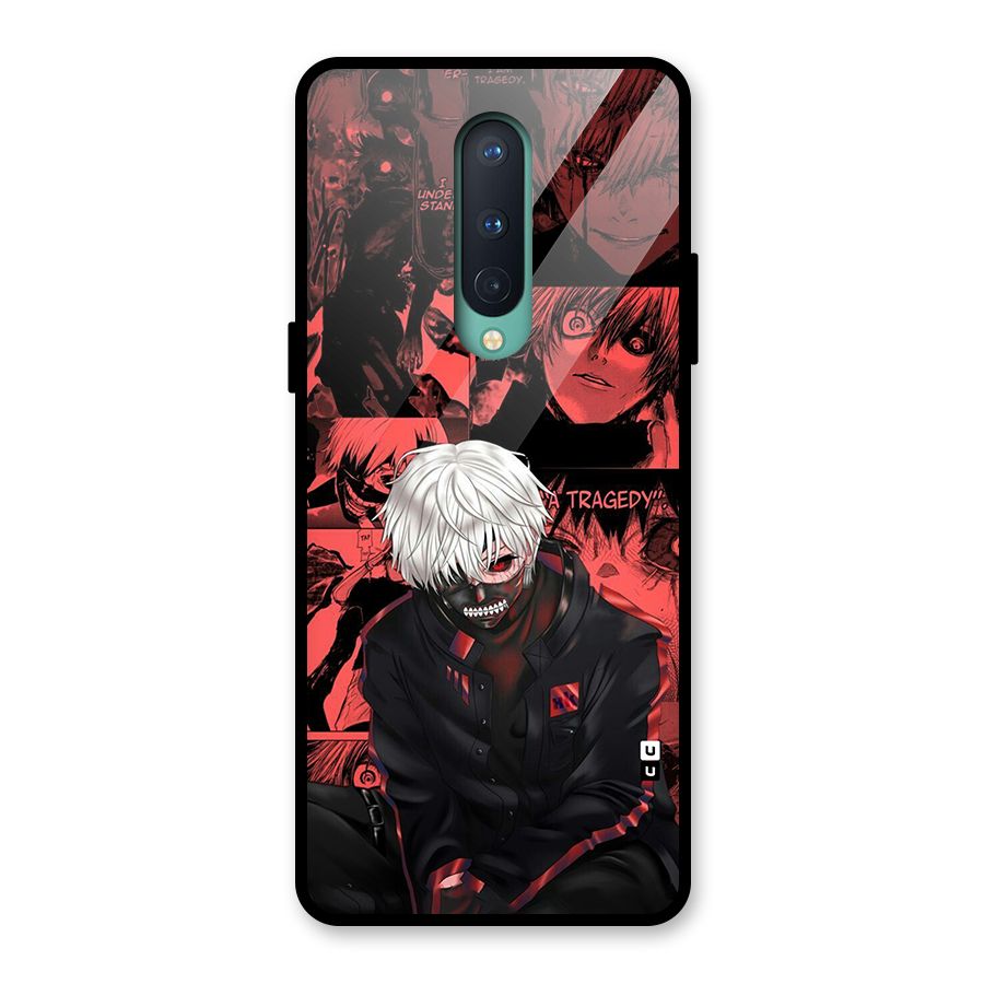 Toukyo Ghoul Kaneki Manga Glass Back Case for OnePlus 8