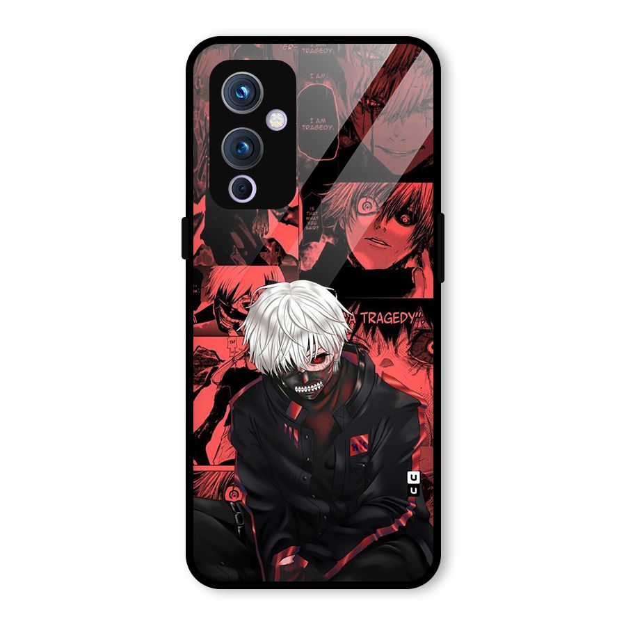 Toukyo Ghoul Kaneki Manga Glass Back Case for OnePlus 9
