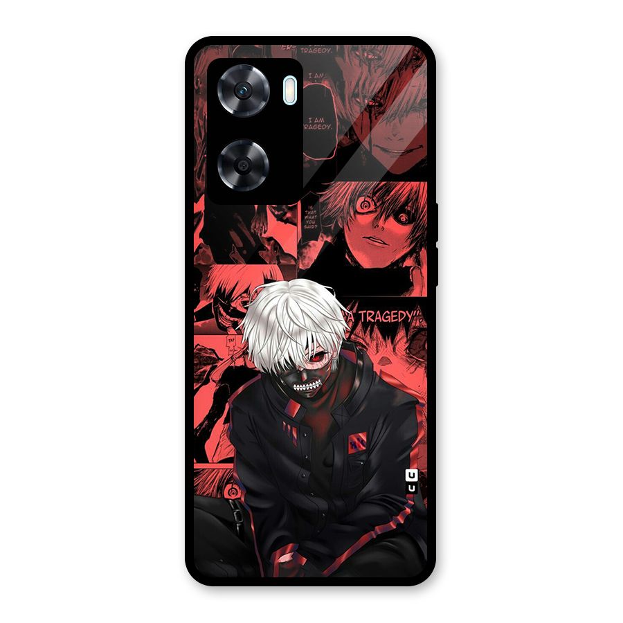 Toukyo Ghoul Kaneki Manga Glass Back Case for Oppo A77s