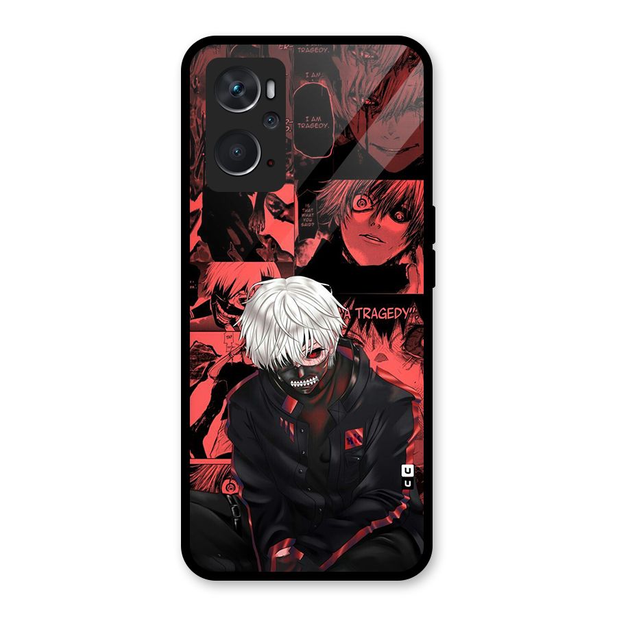Toukyo Ghoul Kaneki Manga Glass Back Case for Oppo K10 4G