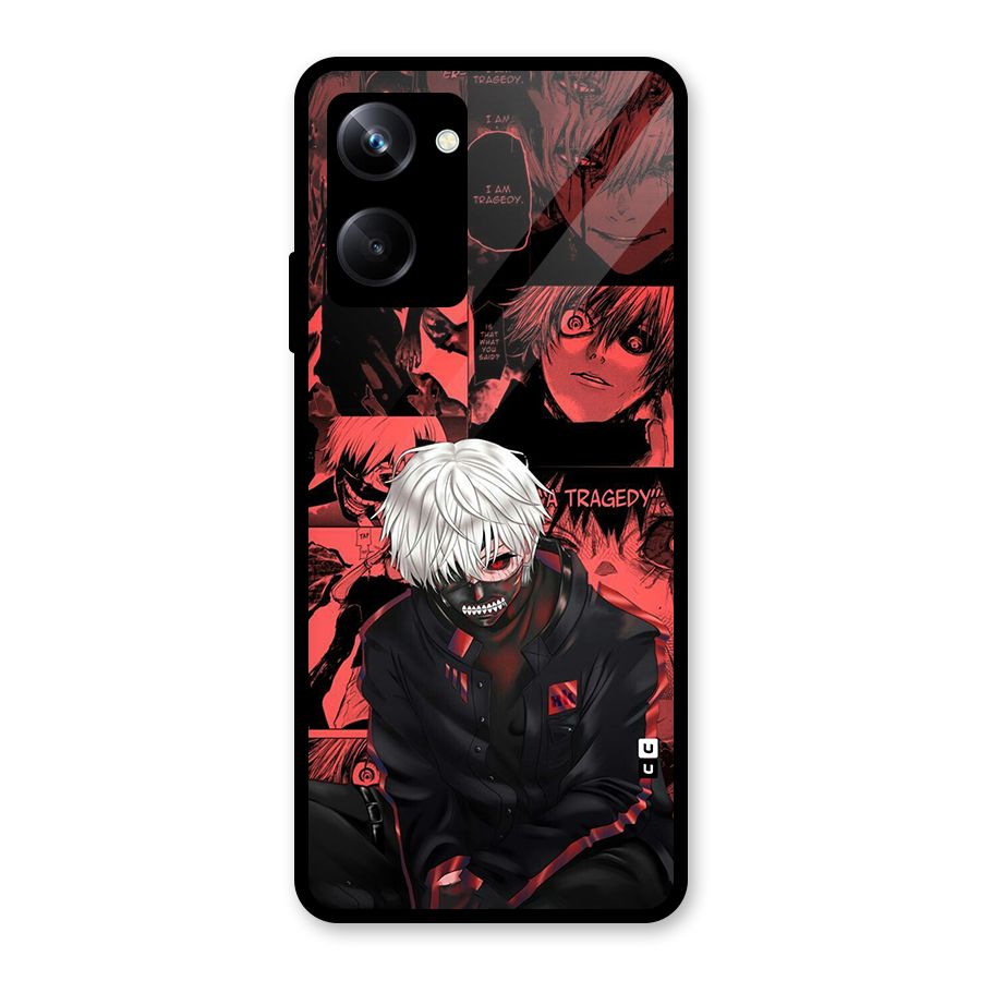 Toukyo Ghoul Kaneki Manga Glass Back Case for Realme 10 Pro