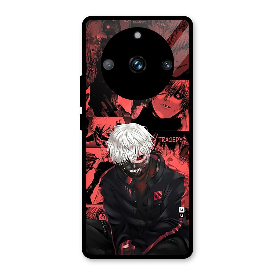 Toukyo Ghoul Kaneki Manga Glass Back Case for Realme 11 Pro