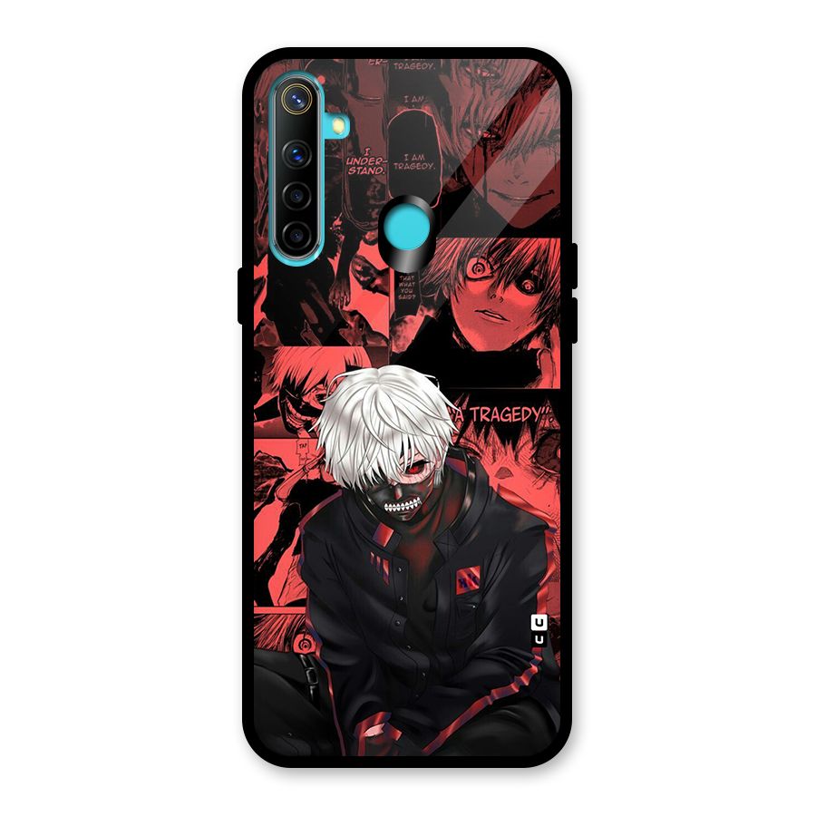 Toukyo Ghoul Kaneki Manga Glass Back Case for Realme 5