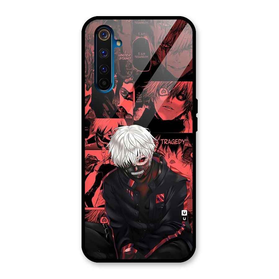 Toukyo Ghoul Kaneki Manga Glass Back Case for Realme 6 Pro