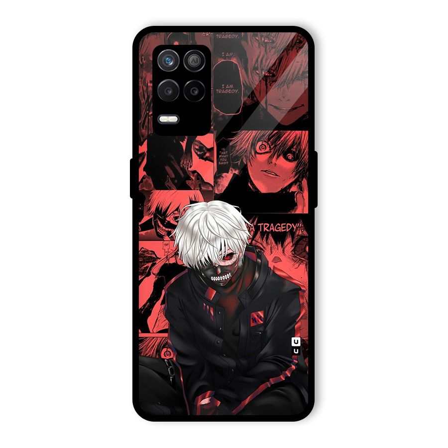Toukyo Ghoul Kaneki Manga Glass Back Case for Realme 8 5G