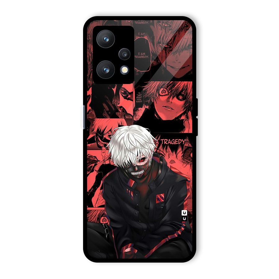 Toukyo Ghoul Kaneki Manga Glass Back Case for Realme 9 Pro 5G