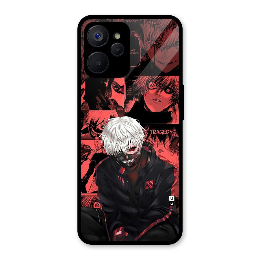 Toukyo Ghoul Kaneki Manga Glass Back Case for Realme 9i 5G
