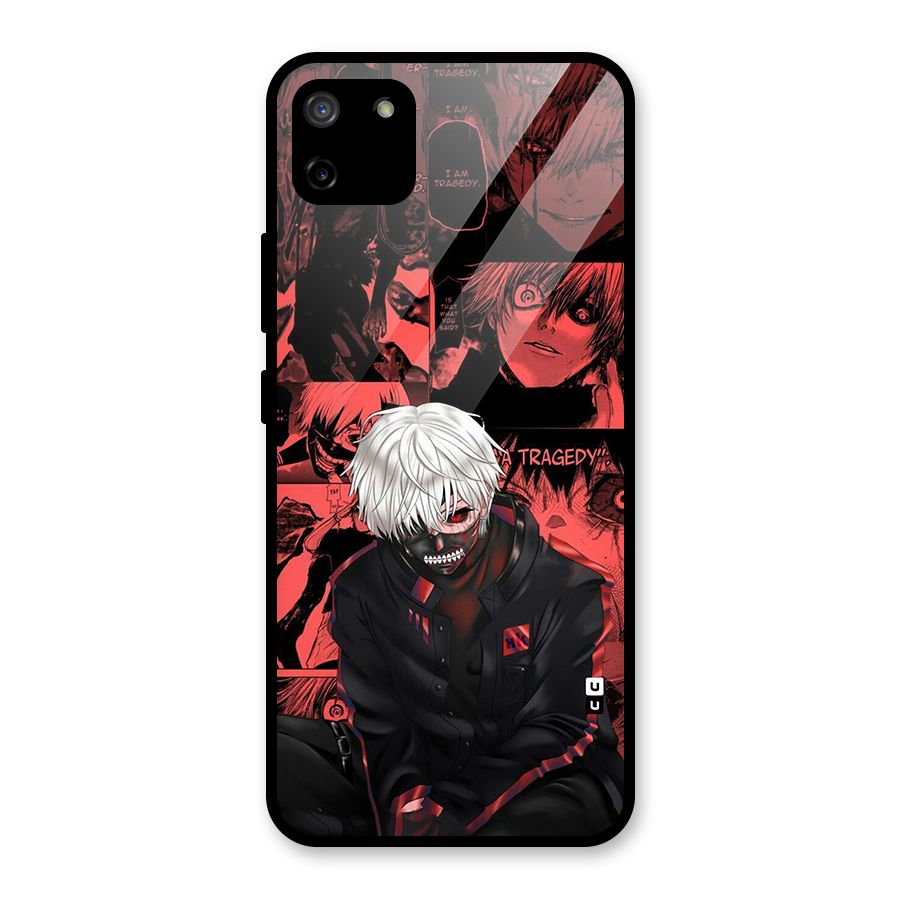 Toukyo Ghoul Kaneki Manga Glass Back Case for Realme C11