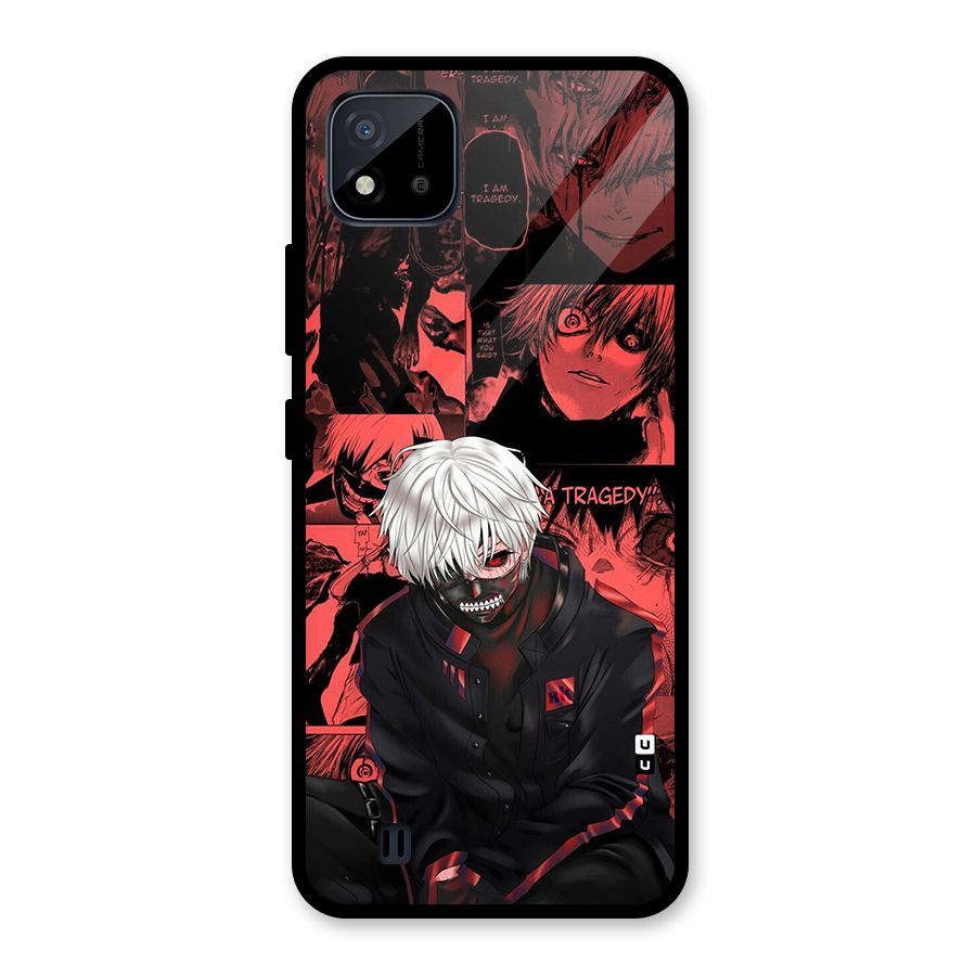 Toukyo Ghoul Kaneki Manga Glass Back Case for Realme C11 2021