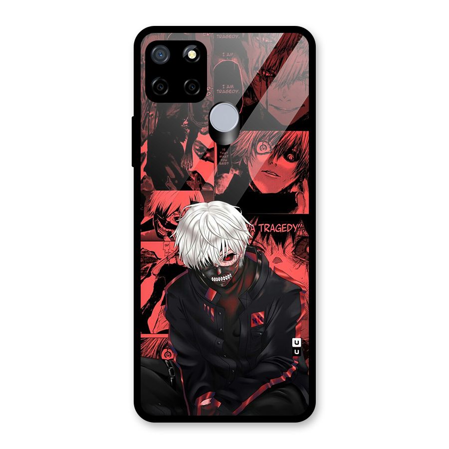 Toukyo Ghoul Kaneki Manga Glass Back Case for Realme C12