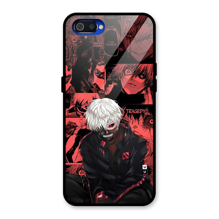 Toukyo Ghoul Kaneki Manga Glass Back Case for Realme C2