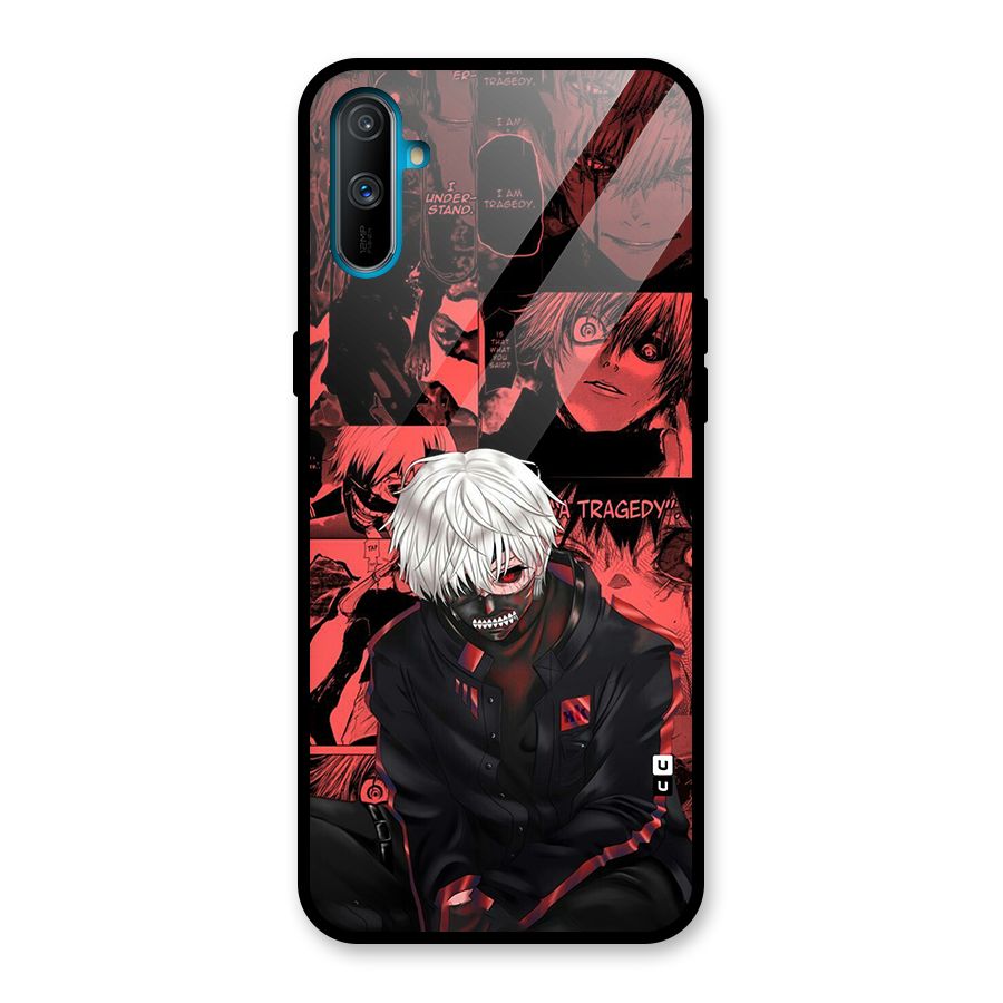 Toukyo Ghoul Kaneki Manga Glass Back Case for Realme C3
