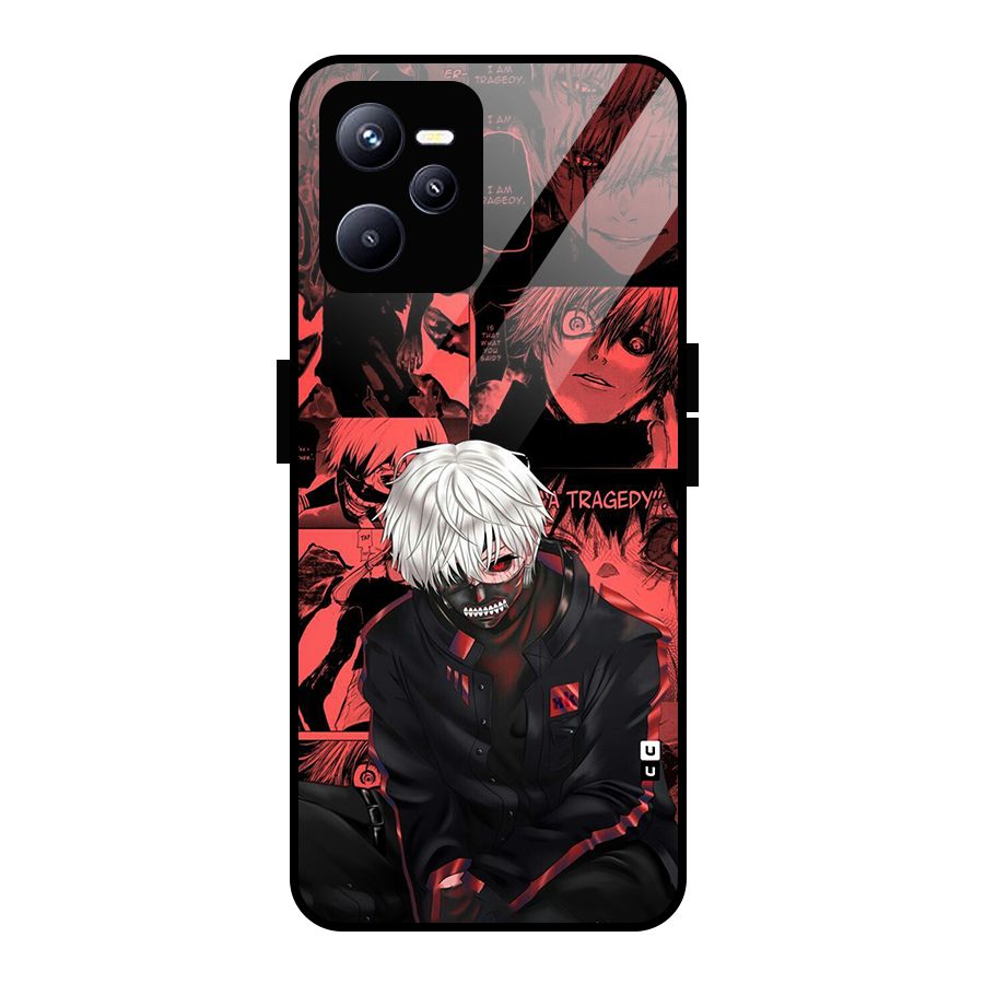 Toukyo Ghoul Kaneki Manga Glass Back Case for Realme C35