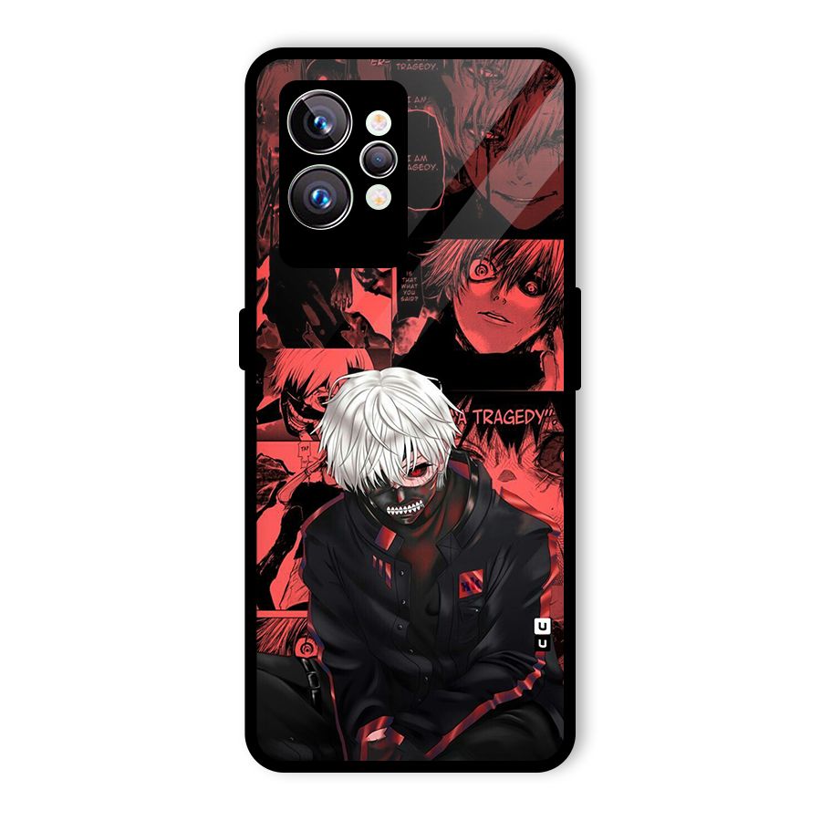 Toukyo Ghoul Kaneki Manga Glass Back Case for Realme GT2 Pro