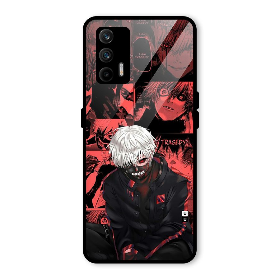 Toukyo Ghoul Kaneki Manga Glass Back Case for Realme GT 5G