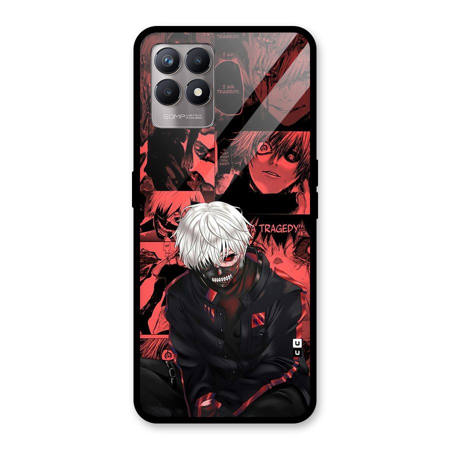 Toukyo Ghoul Kaneki Manga Glass Back Case for Realme Narzo 50