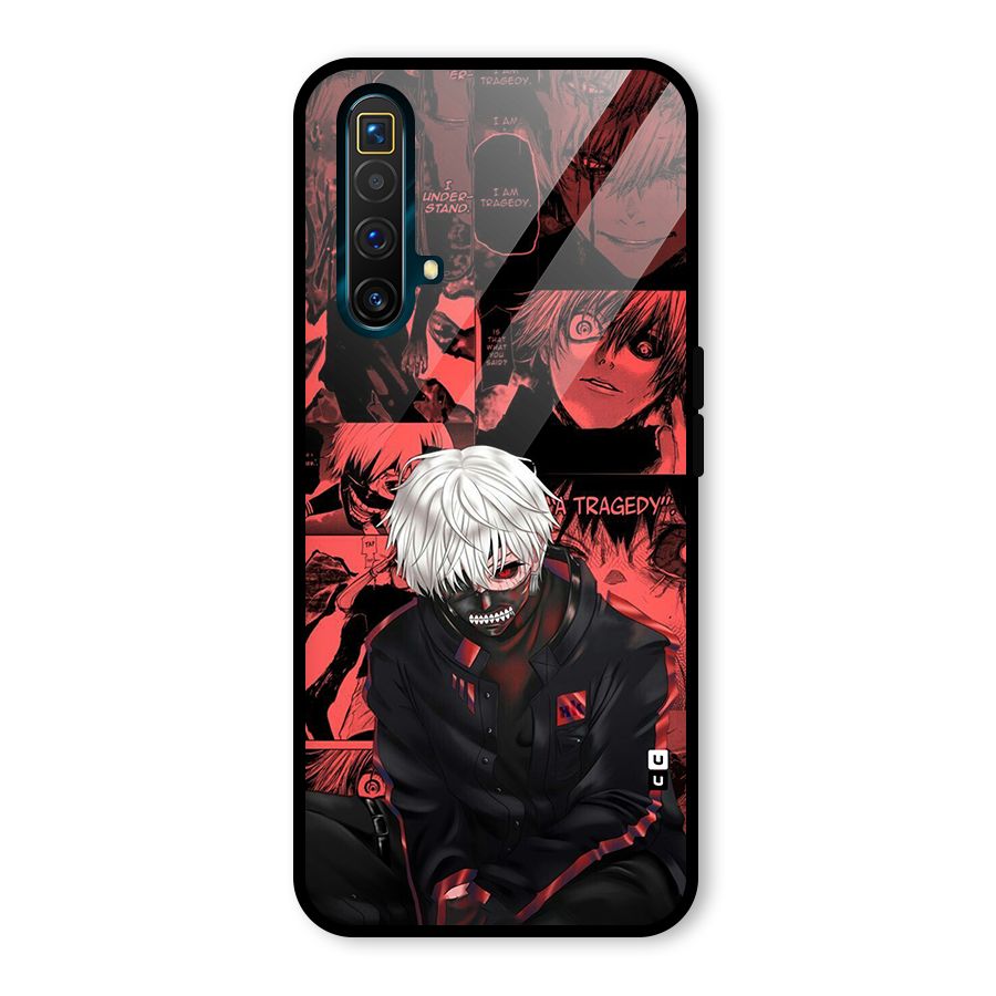 Toukyo Ghoul Kaneki Manga Glass Back Case for Realme X3