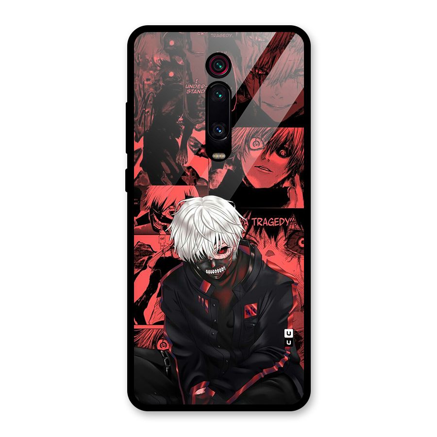 Toukyo Ghoul Kaneki Manga Glass Back Case for Redmi K20 Pro