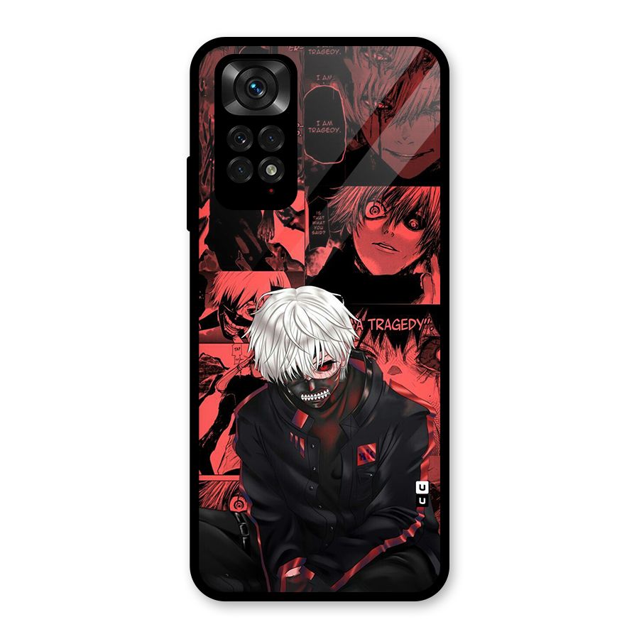 Toukyo Ghoul Kaneki Manga Glass Back Case for Redmi Note 11S