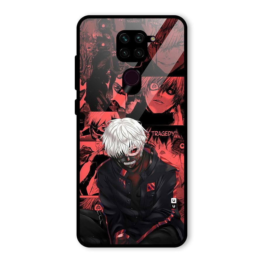 Toukyo Ghoul Kaneki Manga Glass Back Case for Redmi Note 9
