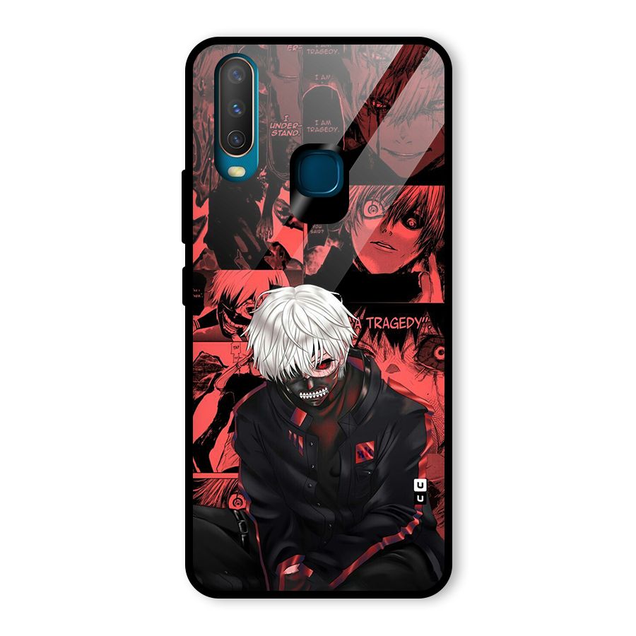 Toukyo Ghoul Kaneki Manga Glass Back Case for Vivo Y17