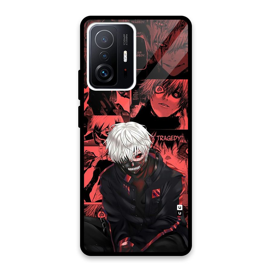 Toukyo Ghoul Kaneki Manga Glass Back Case for Xiaomi 11T Pro