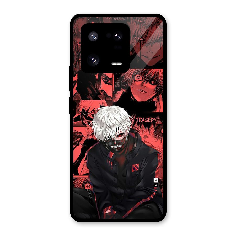 Toukyo Ghoul Kaneki Manga Glass Back Case for Xiaomi 13 Pro