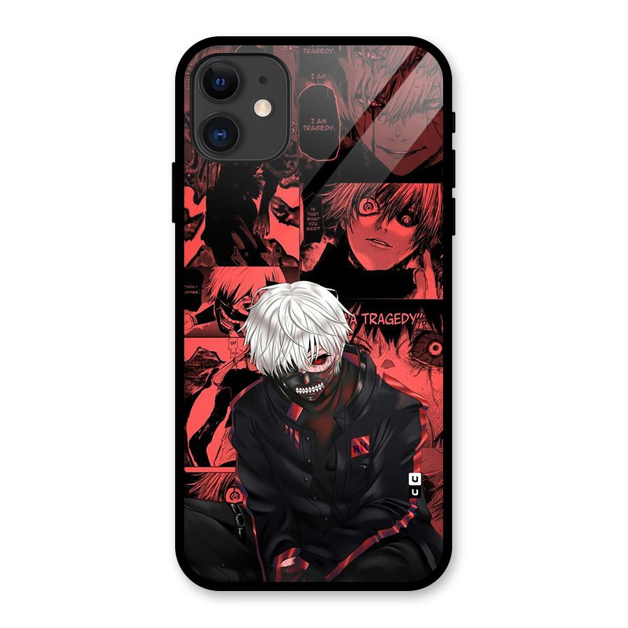 Toukyo Ghoul Kaneki Manga Glass Back Case for iPhone 11