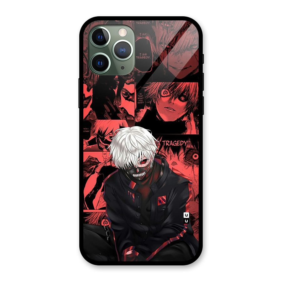 Toukyo Ghoul Kaneki Manga Glass Back Case for iPhone 11 Pro